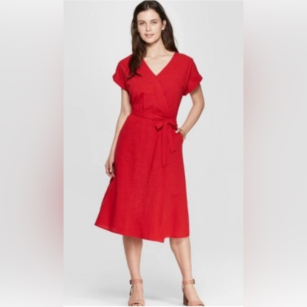 Universal Thread Red Wrap Dress – Size XS